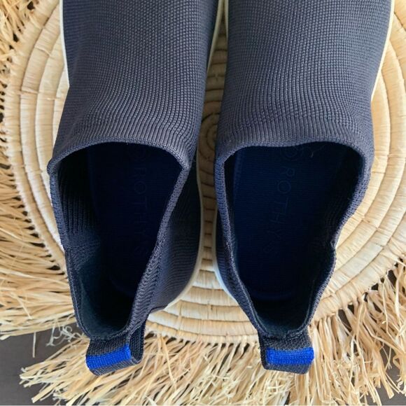 ROTHY’S The Chelsea Knit Limited Edition Boots Nightfall Blue Women’s Size 10.5 - Picture 6 of 16